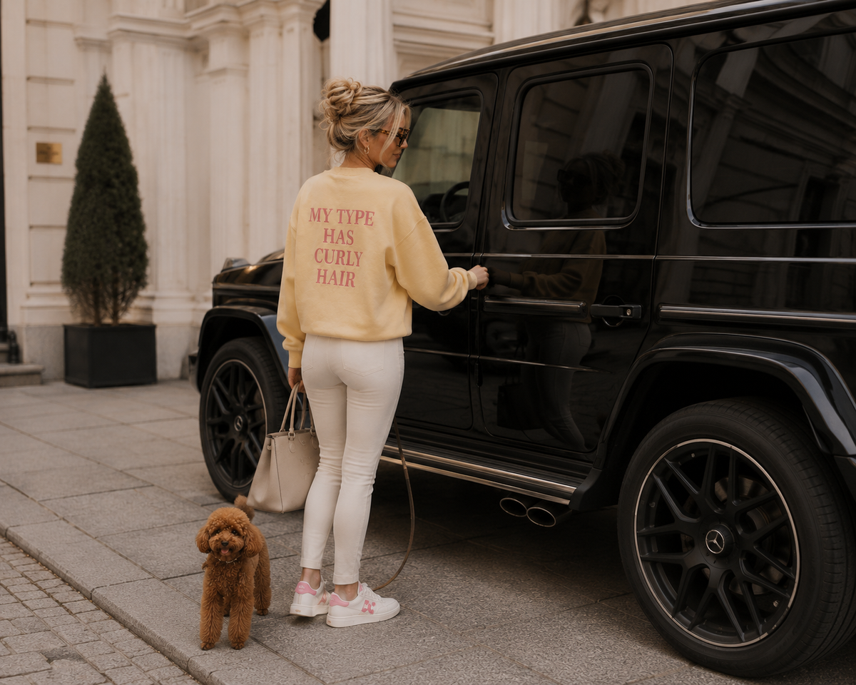 MY TYPE HAS CURLY HAIR | Sweatshirt – Damen
