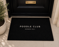 Poodle Club Fußmatte Schwarz – Members Only Design für den Eingangsbereich