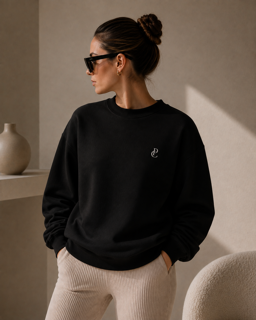 IT'S OK TO BE OBSESSED WITH YOUR DOG Sweatshirt Damen, weiche Baumwollmischung von Poodle Club