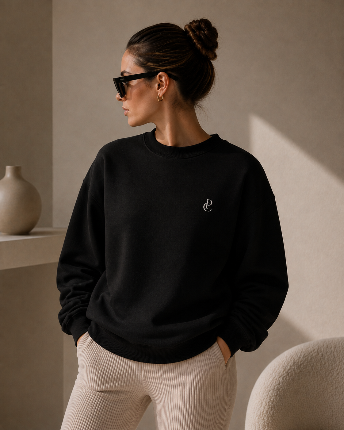 IT'S OK TO BE OBSESSED WITH YOUR DOG Sweatshirt Damen, weiche Baumwollmischung von Poodle Club