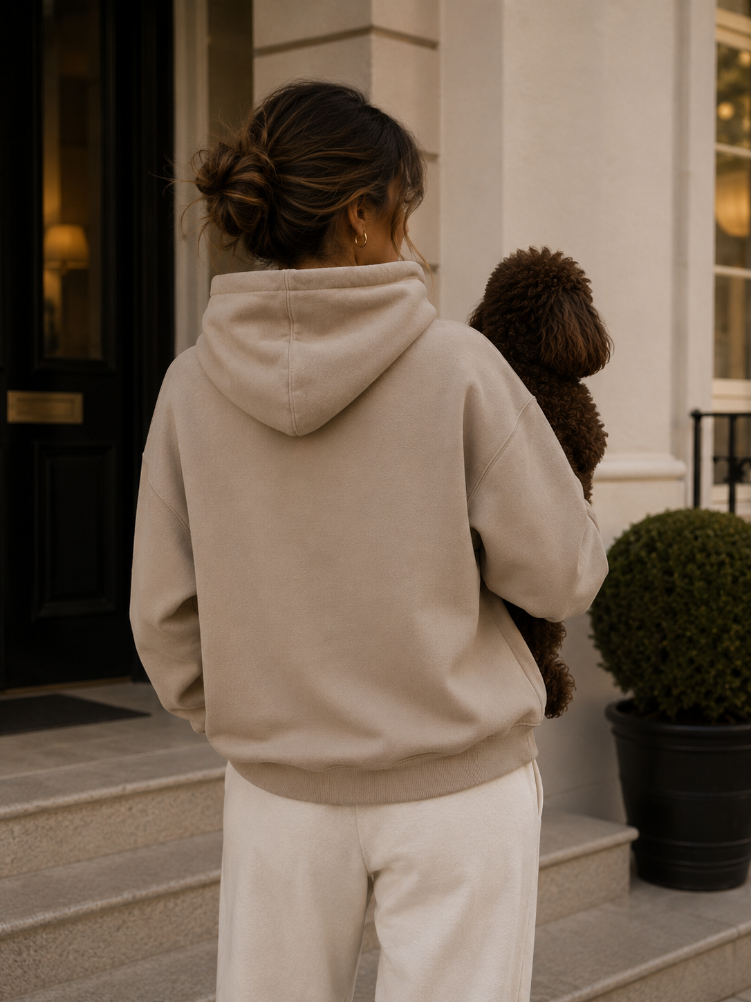 LE CLUB Hoodie - stone beige – Damen