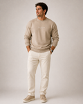 LE CLUB Sweatshirt Beige Herren – Poodle Club Frontansicht