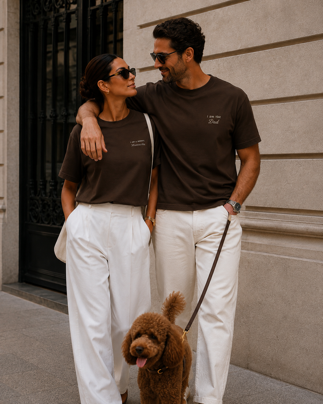 T-Shirt "MAMACITA" - chocolate brown