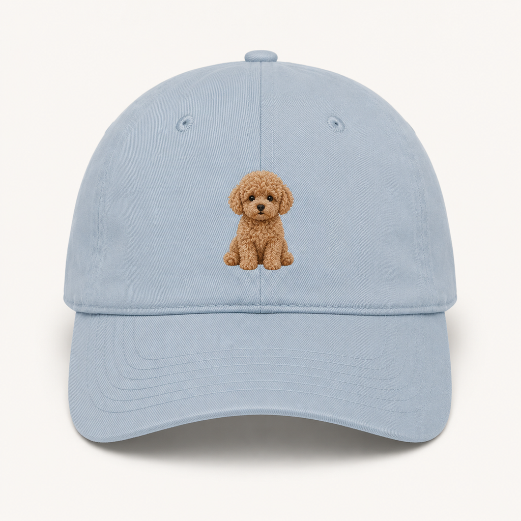 Poodle Club Cap Toy Poodle Hellblau – Seitenansicht