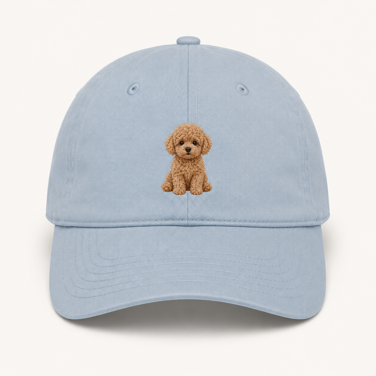 Poodle Club Cap Toy Poodle Hellblau – Seitenansicht