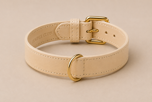 Belle Époque Hundehalsband Beige – Poodle Club Detailansicht