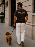 T-Shirt DAD Chocolate Brown – Poodle Club Herren Shirt Frontansicht