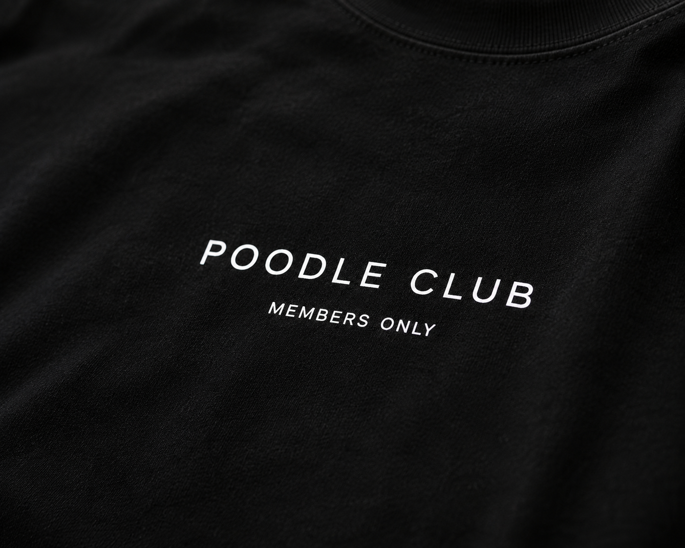 LE POODLE T-Shirt Schwarz Damen – Poodle Club Rückenansicht